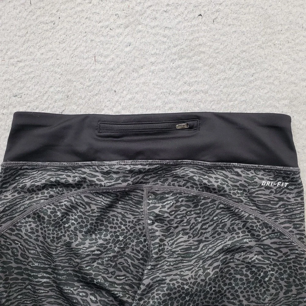 Nike Dri-Fit Leggings Womens Medium Multi Leopard Print Moisture-Wicking Stretch